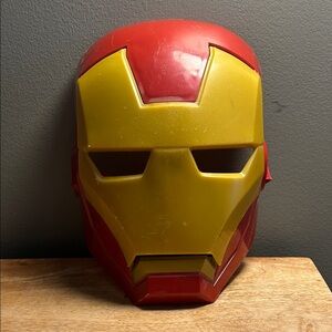 Kids Iron Man Red and Yellow Mask - Plastic